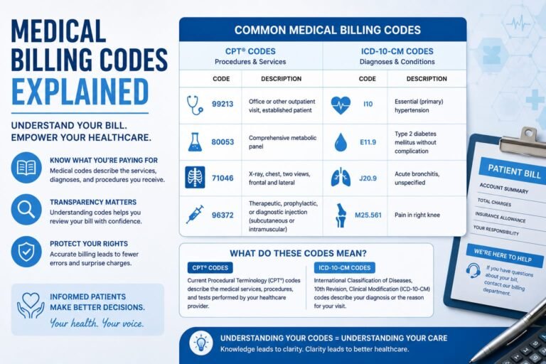 Medical Billing Codes Explained: What CPT, ICD-10, and HCPCS Codes Mean for Patients