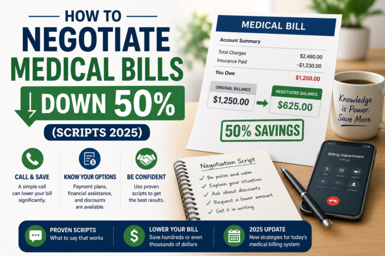 How to Negotiate Medical Bills Down 50% (Scripts 2025)